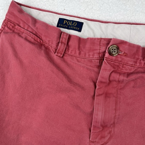Polo Ralph Lauren Other - Polo Ralph Lauren Classic Fit Chino Shorts Mens 36 Salmon Flat Front Preppy Pony